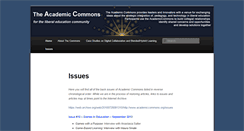 Desktop Screenshot of academiccommons.org